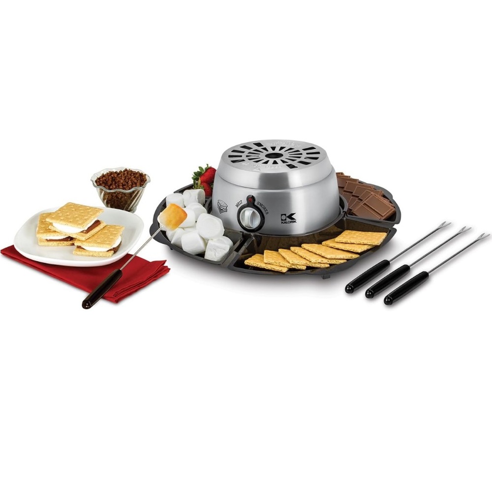 Fondue! 2-in-1 S’mores Maker, with Chocolate Treat Melt Feature